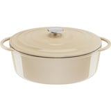 Tefal Brasiera ovale in ghisa Lov Ø 34cm, Torrefattore beige