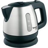 Tefal Mini BI8125 bollitore elettrico 0,8 L 2200 W Nero, Acciaio inossidabile argento, 0,8 L, 2200 W, Nero, Acciaio inossidabile, Indicatore del livello dell'acqua, Senza filo