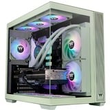 Thermaltake View 380 TG ARGB, Chassis Tower verde chiaro