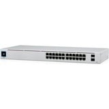 Ubiquiti UniFi 24-Port PoE Gestito L2/L3 Gigabit Ethernet (10/100/1000) Supporto Power over Ethernet (PoE) 1U Argento, Interruttore Gestito, L2/L3, Gigabit Ethernet (10/100/1000), Supporto Power over Ethernet (PoE), Montaggio rack, 1U