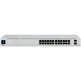 Ubiquiti UniFi 24-Port PoE Gestito L2/L3 Gigabit Ethernet (10/100/1000) Supporto Power over Ethernet (PoE) 1U Argento, Interruttore Gestito, L2/L3, Gigabit Ethernet (10/100/1000), Supporto Power over Ethernet (PoE), Montaggio rack, 1U