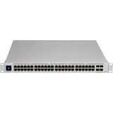 Ubiquiti UniFi USW-PRO-48 switch di rete Gestito L2/L3 Gigabit Ethernet (10/100/1000) 1U Argento, Interruttore grigio, Gestito, L2/L3, Gigabit Ethernet (10/100/1000), Montaggio rack, 1U