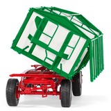 Wiking Kröger Rimorchio ribaltabile a tre lati a due assi HKD 302, Veicolo modello bianco