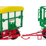 Wiking Kröger Rimorchio ribaltabile a tre lati a due assi HKD 302, Veicolo modello bianco
