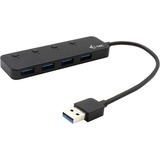 i-tec USB 3.0 Metal HUB 4 Port with individual On/Off Switches, Hub USB USB 3.2 Gen 1 (3.1 Gen 1) Type-A, USB 3.2 Gen 1 (3.1 Gen 1) Type-A, 5 Mbit/s, Nero, Plastica, USB