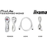 iiyama ProLite T2252MSC-W2AG, Monitor LED bianco (matto)