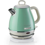 Ariete 2868 Bollitore Elettrico Vintage 1 Litro - Infusi, Tè e Tisane - Autospegnimento - Acciaio Inox - 1 Litro - 1600 Watt - Verde verde chiaro, Tè e Tisane - Autospegnimento - Acciaio Inox - 1 Litro - 1600 Watt - Verde, 1 L, 1630 W, Verde, Metallo, Senza filo, Filtro