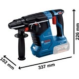Bosch GBH 18V-24 C Professional, Trapano a percussione blu/Nero, 102,5 dB, 91,5 dB, 240 mm, 370 mm, 100 mm