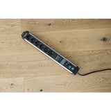 Brennenstuhl Multipresa Premium-Protect-Line 6 vie, Ciabatta Nero/alluminio