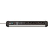 Brennenstuhl Premium-Protect-Line 1391010601, Ciabatta Nero/alluminio