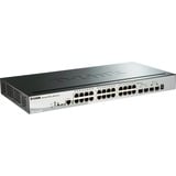 D-Link DGS-1510-28P switch di rete Gestito L3 Gigabit Ethernet (10/100/1000) Supporto Power over Ethernet (PoE) Nero, Interruttore Gestito, L3, Gigabit Ethernet (10/100/1000), Full duplex, Supporto Power over Ethernet (PoE), Montaggio rack