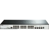 D-Link DGS-1510-28P switch di rete Gestito L3 Gigabit Ethernet (10/100/1000) Supporto Power over Ethernet (PoE) Nero, Interruttore Gestito, L3, Gigabit Ethernet (10/100/1000), Full duplex, Supporto Power over Ethernet (PoE), Montaggio rack