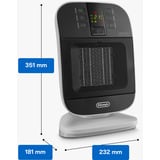 DeLonghi 0114652014, Termoventilatore Nero/Bianco