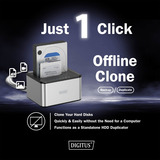 Digitus DA-71540-2, Docking station argento/Nero