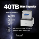 Digitus DA-71540-2, Docking station argento/Nero