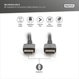 Digitus DB-340201-020-S, Cavo Nero/grigio