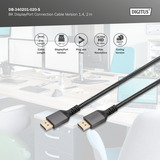 Digitus DB-340201-020-S, Cavo Nero/grigio