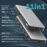 Digitus Docking station USB-C 11 porte grigio/Nero