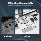 Digitus Docking station USB-C 11 porte grigio/Nero