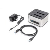 Digitus Docking station per HDD SATA doppio argento/Nero