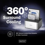 Digitus Docking station per HDD SATA doppio argento/Nero