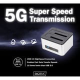 Digitus Docking station per HDD SATA doppio argento/Nero