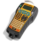 Dymo Rhino 6000+ Etichettatura industriale con custodia | Etichettatrice ricca di funzioni con connessione al PC, Stampa etichette ABC, Termica diretta, Cablato, Giallo