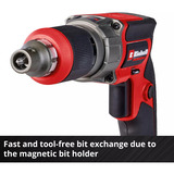 EINHELL Avvitatore professionale a batteria per cartongesso TP-DY 18 Li BL - Solo, 18 Volt, Cacciavite rosso/Nero