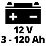 EINHELL CE-BC 4 M Caricabatteria per veicolo 12 V Nero, Rosso rosso/Nero, 12 V, 220 - 240 V, 50 Hz, LCD, IP65, Nero, Rosso