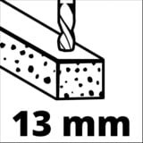 EINHELL TE-ID 18 Li - Solo, Trapano a percussione rosso/Nero