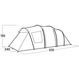 Easy Camp 120492 Leka Twin 6, Tenda verde oliva
