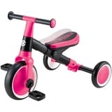 GLOBBER Learning Trike 2 in 1, Girante fucsia