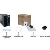HighPoint RocketStor 6314B TB 2 to TB 3, Disk enclosure Nero