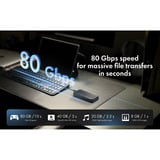 ICY BOX Custodia SSD M.2 NVMe IB-1980M-80G, Disk enclosure Nero