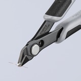 KNIPEX 78 61 125 ESD pinza Pinze per taglio laterale Pinze per taglio laterale, 9 mm, 1,6 mm, Acciaio inossidabile, Acciaio, Plastica, Nero/Grigio