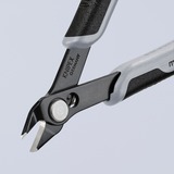 KNIPEX 78 61 125 ESD pinza Pinze per taglio laterale Pinze per taglio laterale, 9 mm, 1,6 mm, Acciaio inossidabile, Acciaio, Plastica, Nero/Grigio