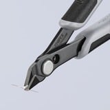 KNIPEX 78 61 125 ESD pinza Pinze per taglio laterale, Pinze per elettronica Pinze per taglio laterale, 9 mm, 1,6 mm, Acciaio inossidabile, Acciaio, Plastica, Nero/Grigio