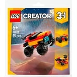 LEGO Creator Mini-Monster Truck convertibile, Giochi di costruzione Set da costruzione, 6 anno/i, Plastica, 55 pz, 50 g