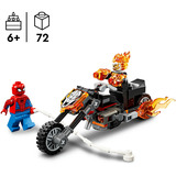 LEGO Marvel Super Heroes Spider-Man vs. Ghost Rider sulla sua motocicletta, Giochi di costruzione 