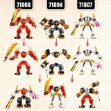 LEGO NINJAGO 71808 Mech Elemento Fuoco di Kai, Giochi per Bambini di 7+ Anni con 2 Action Figure da Costruire e 4 Minifigure, Giochi di costruzione Giochi per Bambini di 7+ Anni con 2 Action Figure da Costruire e 4 Minifigure, Set da costruzione, 7 anno/i, Plastica, 322 pz, 484 g