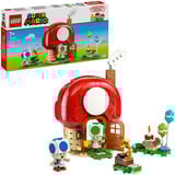 LEGO Super Mario 72041 Festa a Casa di Toad, Giocattolo con 2 Figure, Cucina, Camera, Tavolo da Picnic, Regalo per Bambini 7+, Giochi di costruzione Giocattolo con 2 Figure, Cucina, Camera, Tavolo da Picnic, Regalo per Bambini 7+, Set da costruzione, 7 anno/i, Plastica, 276 pz, 498 g