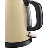 Russell Hobbs 24994-70 bollitore elettrico 1 L 2400 W Crema crema/in acciaio inox, 1 L, 2400 W, Crema, Plastica, Acciaio inossidabile, Indicatore del livello dell'acqua, Arresto di sicurezza contro il surriscaldamento
