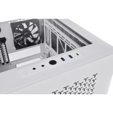 Thermaltake Divider 200 TG Air Snow Micro Micro Tower Bianco bianco, Micro Tower, PC, Bianco, SPCC, Vetro temperato, Giocare, Blu, Verde, Rosso