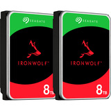 UGREEN DXP2800 + 2x 8 TB Seagate IronWolf HDD Bundle, NAS 