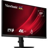 ViewSonic VG Series VG2708-4K Monitor PC 68,6 cm (27") 3840 x 2160 Pixel 4K Ultra HD LED Nero, Monitor LED Nero (opaco), 68,6 cm (27"), 3840 x 2160 Pixel, 4K Ultra HD, LED, 4 ms, Nero