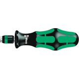 Wera Kraftform Kompakt 400 RA SHK Set 1, con funzione cricchetto, Set di bit Nero/Verde