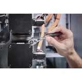 Wiha Cricchetto reversibile 1/4", pulsante e blocco a sfera, Pistola Nero/Rosso