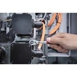 Wiha Cricchetto reversibile 1/4", pulsante e blocco a sfera, Pistola Nero/Rosso