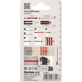 fischer Tassello a gambo lungo HybridPower 10x90 T K rosso/grigio