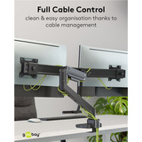 goobay 74074, Base per monitor Nero